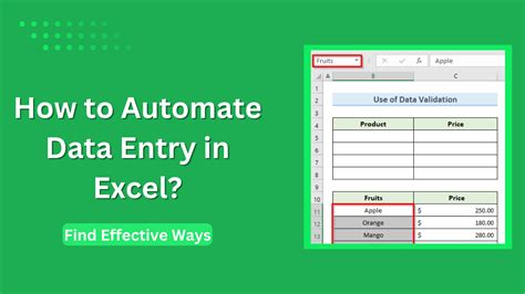 using macros to automate data entry in excel