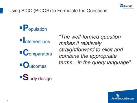 using pico to formulate a research question