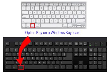 using windows keyboard on mac command key
