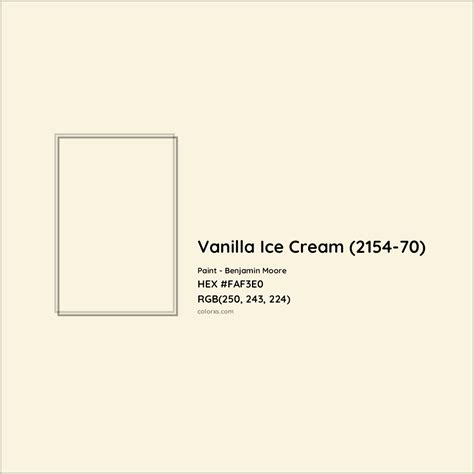 vanilla ice cream color hex code