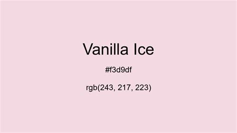 vanilla ice hex code