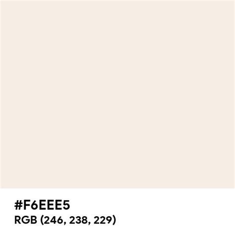 vanilla white hex code