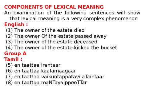 variable component meaning in tamil