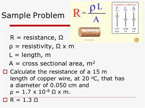 variable for resistance physics
