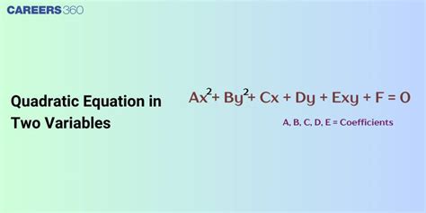 variables in quadratic formula