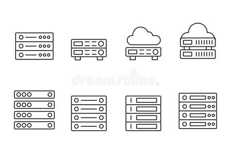 various server types icons