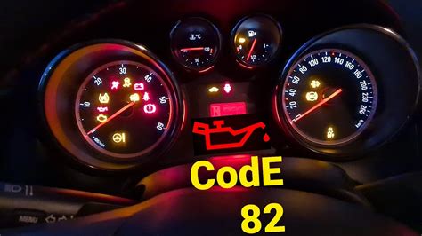 vauxhall insignia fault code 82