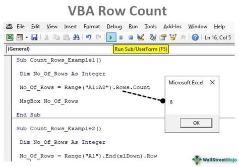 vba count rows in column with data