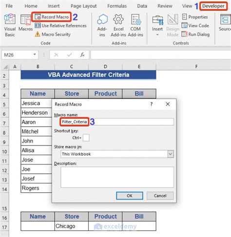 vba excel advanced filter criteria range