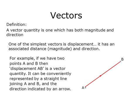 vector quantity physics meaning