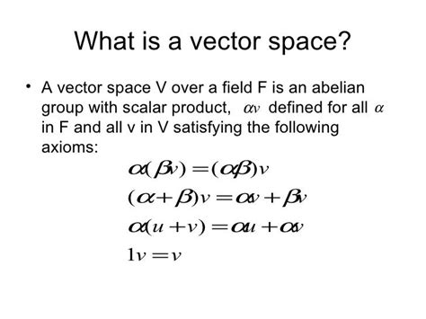 vector space over a field examples