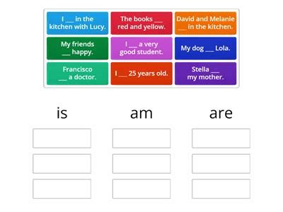 verb to be affirmative negative and interrogative wordwall