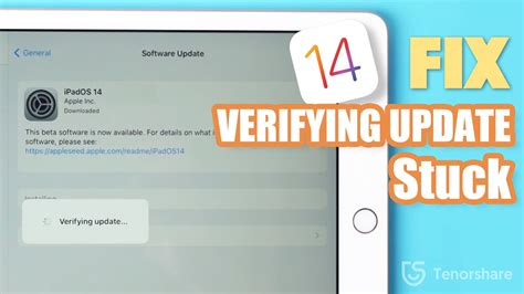 Verifying Update Error in iPad