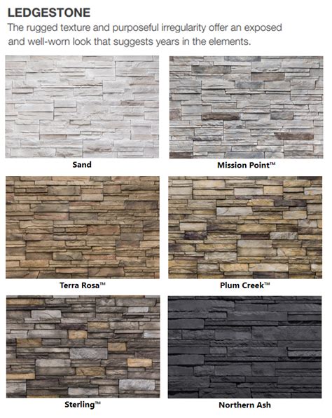 Versetta Stone Color Chart