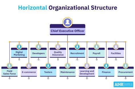 vertical and horizontal organizational structure examples
