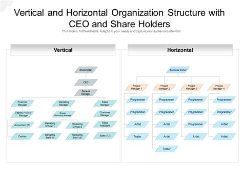 vertical vs horizontal organizational structure