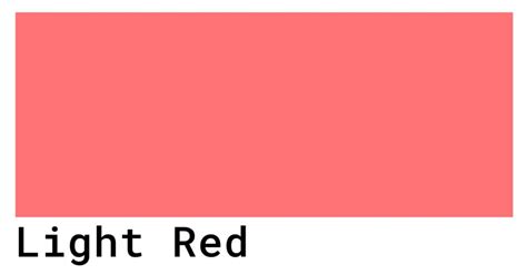 very light red colour code