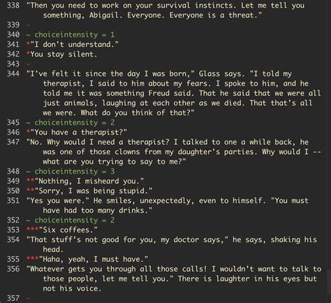 video game script examples