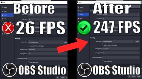 video recording fps settings
