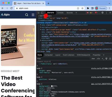 view html code in chrome mobile