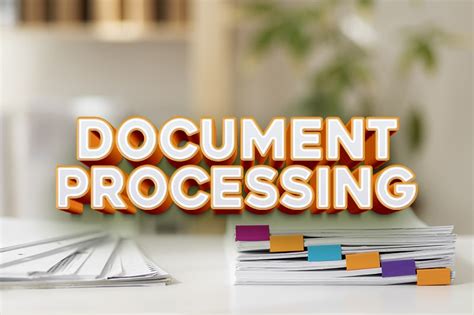 An illustration of a person holding a document near a village office