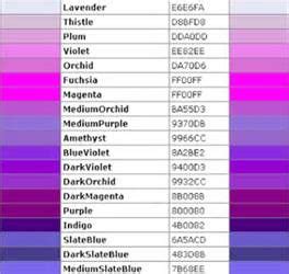 violet color code html