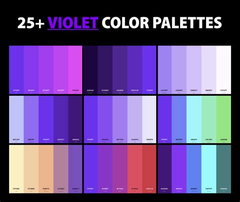 violet color palette code