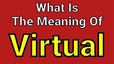 virtual image meaning in english