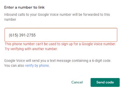 virtual number for google voice verification