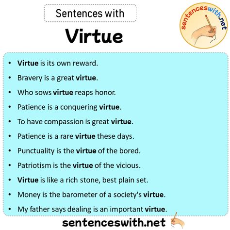 virtue meaning example sentence