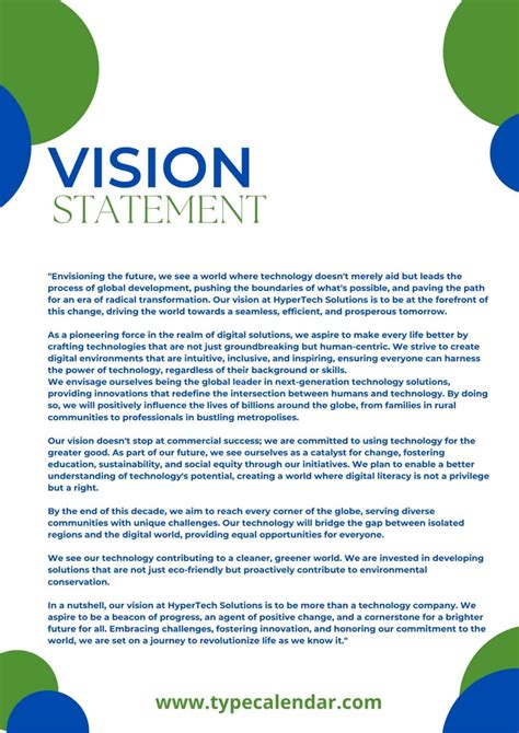 vision document example pdf