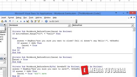 visual basic excel tutorial pdf