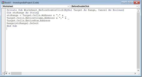 visual basic for applications vba code