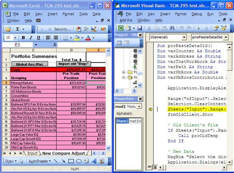 visual basic programming examples in excel