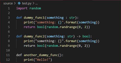 visual code format python code