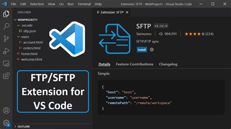 visual studio code connect to ftp server