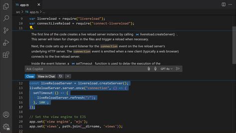 visual studio code copilot chat not showing