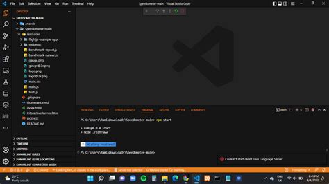 visual studio code couldn't start client java language server