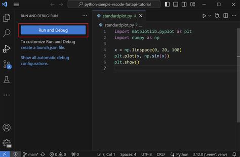 visual studio code does not debug python