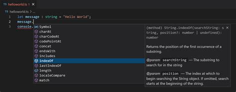 visual studio code enable typescript intellisense