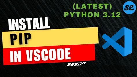 visual studio code install pip module