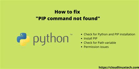 visual studio code pip command not found