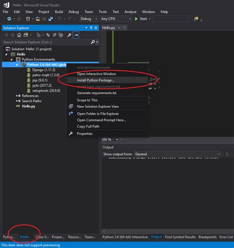 visual studio code pip install not working windows