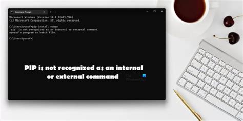 visual studio code terminal pip is not recognized