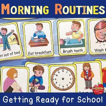 visual timetable for getting ready in the morning
