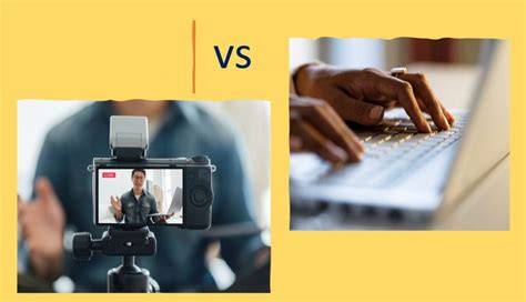 Vlogging vs other video types comparison
