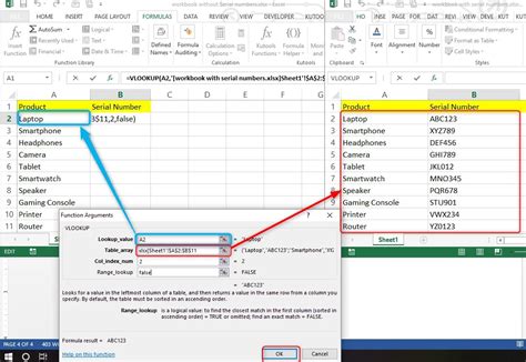 vlookup between two files in excel