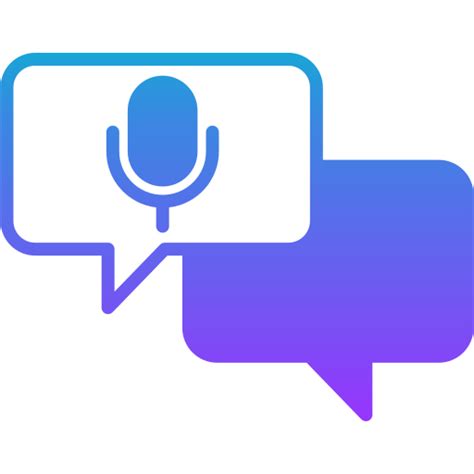Voice note icon in a chat application