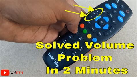 volume button not working on sky remote after reset