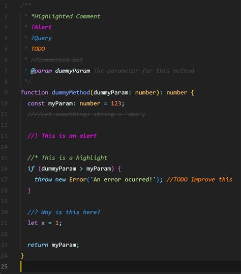 vs code better comments